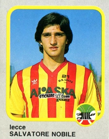 Figurina Salvatore Nobile - Calcio Flash 1986 n. 135 - Edizioni Flash