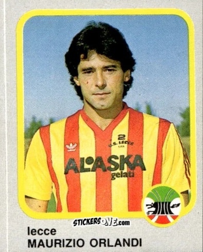 Cromo Maurizio Orlandi - Calcio Flash 1986 n. 137 - Edizioni Flash