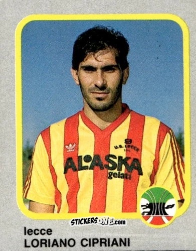 Cromo Loriano Cipriani - Calcio Flash 1986 n. 140 - Edizioni Flash