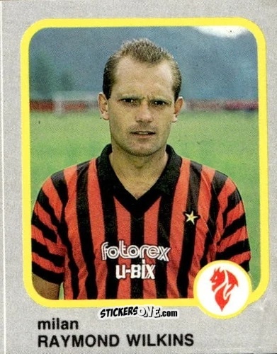 Figurina Raymond Wilkins - Calcio Flash 1986 n. 157 - Edizioni Flash