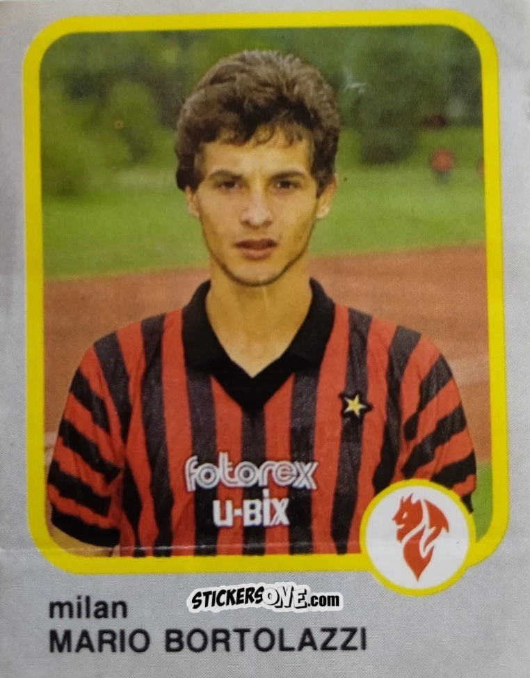 Cromo Mario Bortolazzi - Calcio Flash 1986 n. 158 - Edizioni Flash