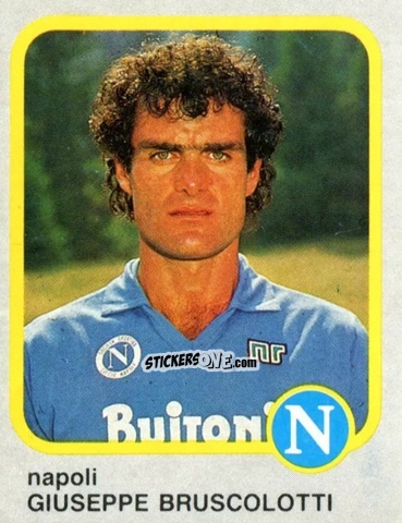 Figurina Giuseppe Bruscolotti - Calcio Flash 1986 n. 167 - Edizioni Flash