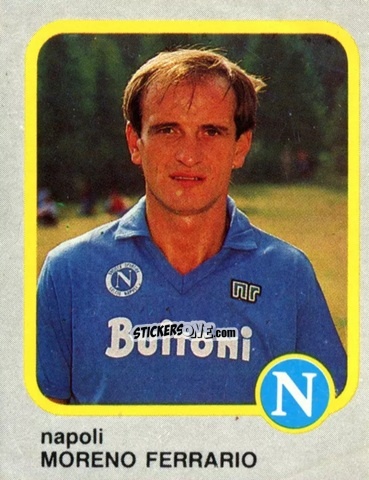 Cromo Moreno Ferrario - Calcio Flash 1986 n. 168 - Edizioni Flash