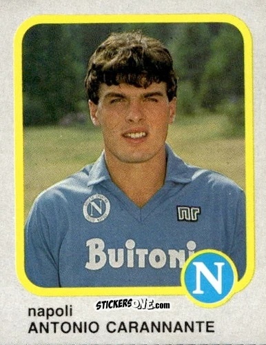 Sticker Antonio Carannante - Calcio Flash 1986 n. 172 - Edizioni Flash