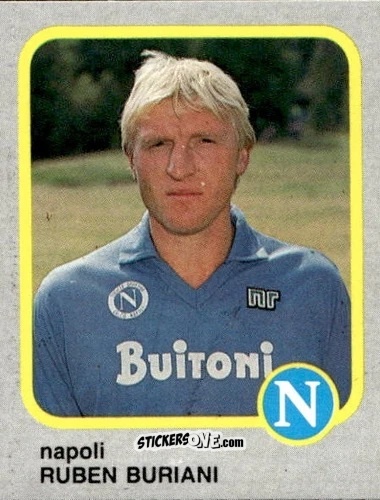 Figurina Ruben Buriani - Calcio Flash 1986 n. 174 - Edizioni Flash