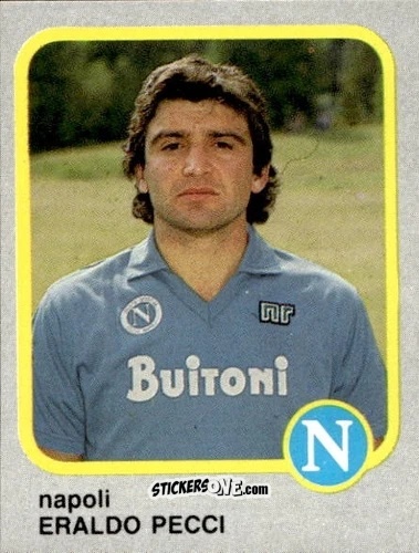 Cromo Eraldo Pecci - Calcio Flash 1986 n. 176 - Edizioni Flash