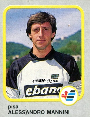 Cromo Alessandro Mannini - Calcio Flash 1986 n. 183 - Edizioni Flash
