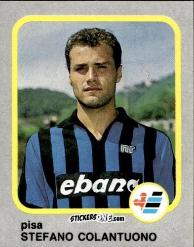 Sticker Stefano Colantuono - Calcio Flash 1986 n. 188 - Edizioni Flash