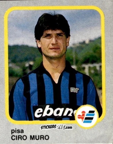 Sticker Ciro Muro - Calcio Flash 1986 n. 195 - Edizioni Flash