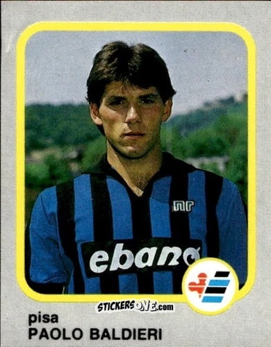 Cromo Paolo Baldieri - Calcio Flash 1986 n. 197 - Edizioni Flash
