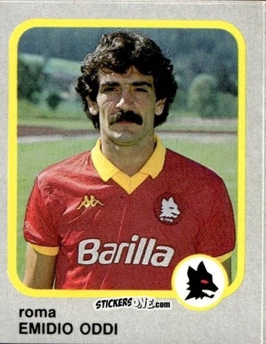 Cromo Emidio Oddi - Calcio Flash 1986 n. 205 - Edizioni Flash
