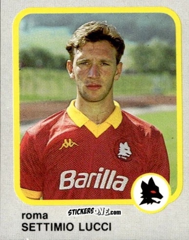 Sticker Settimio Lucci - Calcio Flash 1986 n. 206 - Edizioni Flash