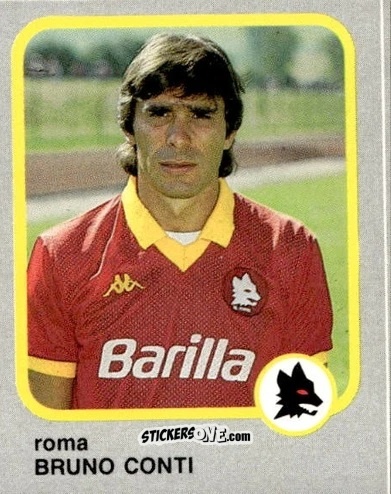 Sticker Bruno Conti - Calcio Flash 1986 n. 212 - Edizioni Flash