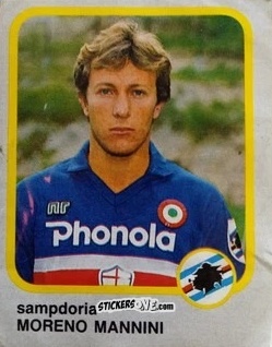 Cromo Moreno Mannini - Calcio Flash 1986 n. 221 - Edizioni Flash
