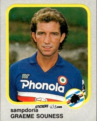 Cromo Graeme Souness - Calcio Flash 1986 n. 228 - Edizioni Flash