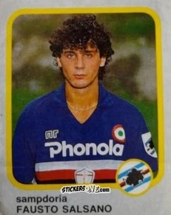 Sticker Fausto Salsano - Calcio Flash 1986 n. 229 - Edizioni Flash