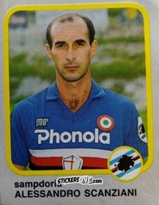 Figurina Alessandro Scanziani - Calcio Flash 1986 n. 230 - Edizioni Flash