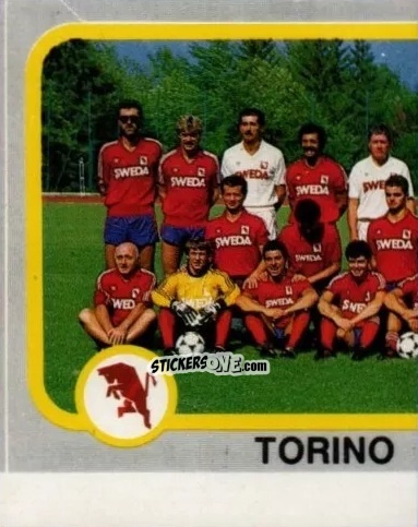 Cromo Squadra Torino (puzzle 1) - Calcio Flash 1986 n. 235 - Edizioni Flash