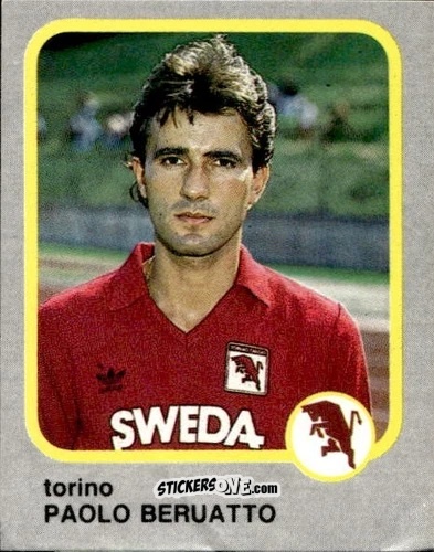 Cromo Paolo Beruatto - Calcio Flash 1986 n. 240 - Edizioni Flash