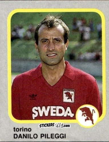 Sticker Danilo Pileggi - Calcio Flash 1986 n. 250 - Edizioni Flash