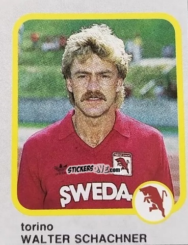 Figurina Walter Schachner - Calcio Flash 1986 n. 252 - Edizioni Flash