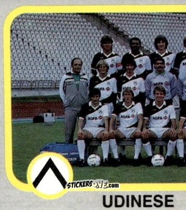 Cromo Squadra Udinese (puzzle 1) - Calcio Flash 1986 n. 253 - Edizioni Flash