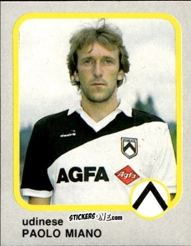 Cromo Paolo Miano - Calcio Flash 1986 n. 266 - Edizioni Flash