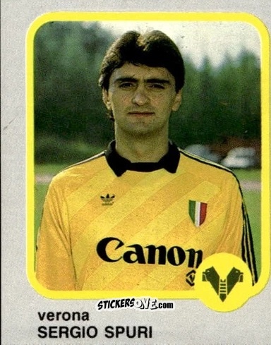 Sticker Sergio Spuri - Calcio Flash 1986 n. 274 - Edizioni Flash