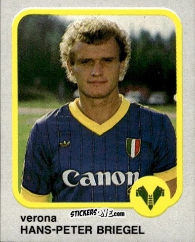 Figurina Hans-Peter Briegel - Calcio Flash 1986 n. 277 - Edizioni Flash