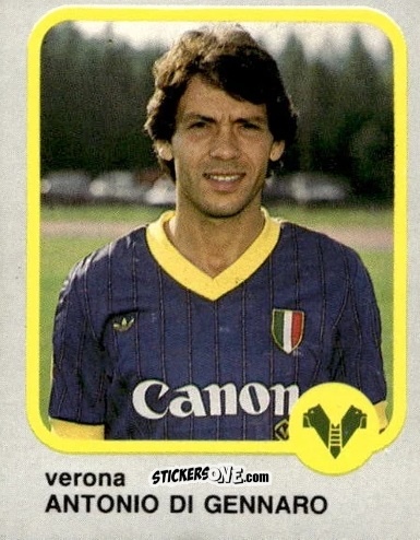Sticker Antonio Di Gennaro - Calcio Flash 1986 n. 280 - Edizioni Flash