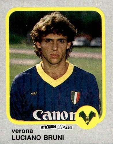 Sticker Luciano Bruni - Calcio Flash 1986 n. 283 - Edizioni Flash