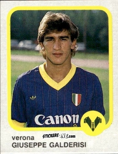 Sticker Giusppe Galderisi - Calcio Flash 1986 n. 287 - Edizioni Flash