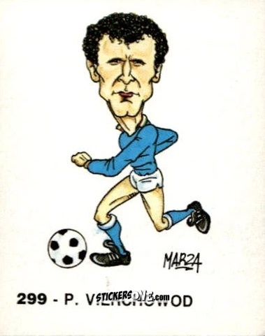 Sticker P. Vierchowod - Calcio Flash 1986 n. 299 - Edizioni Flash