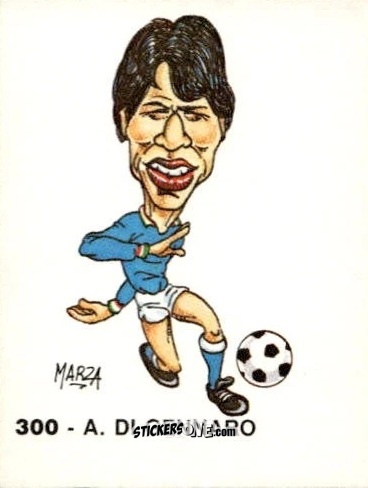 Sticker A. Di Gennaro - Calcio Flash 1986 n. 300 - Edizioni Flash