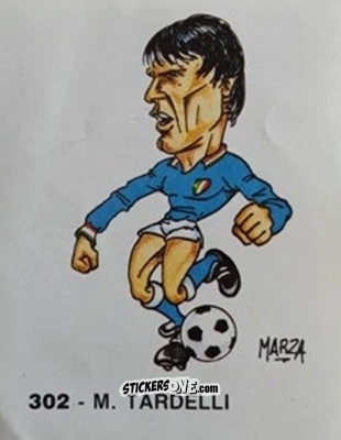 Cromo M. Tardelli - Calcio Flash 1986 n. 302 - Edizioni Flash