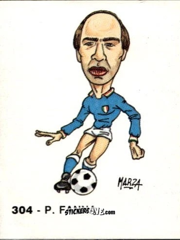 Sticker P. Fanna - Calcio Flash 1986 n. 304 - Edizioni Flash