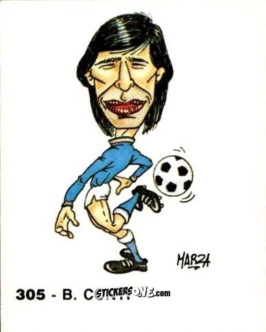 Sticker B. Conti - Calcio Flash 1986 n. 305 - Edizioni Flash