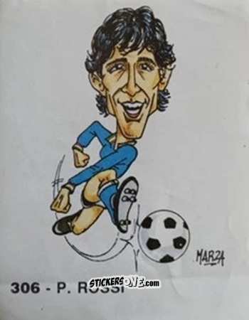Sticker P. Rossi - Calcio Flash 1986 n. 306 - Edizioni Flash