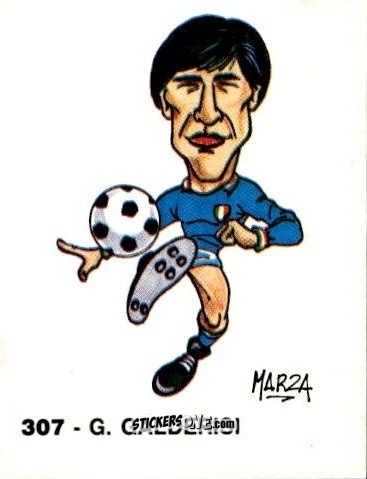 Sticker G. Galderisi - Calcio Flash 1986 n. 307 - Edizioni Flash