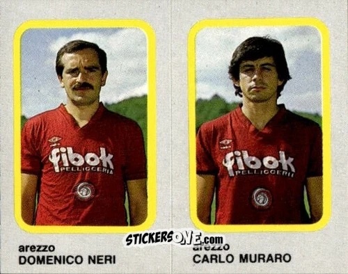 Figurina Domenico Neri / Carlo Muraro - Calcio Flash 1986 n. 315 - Edizioni Flash