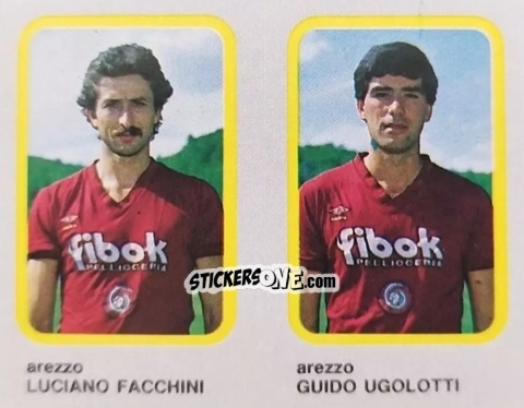 Cromo Luciano Facchini / Guido Ugolotti - Calcio Flash 1986 n. 316 - Edizioni Flash