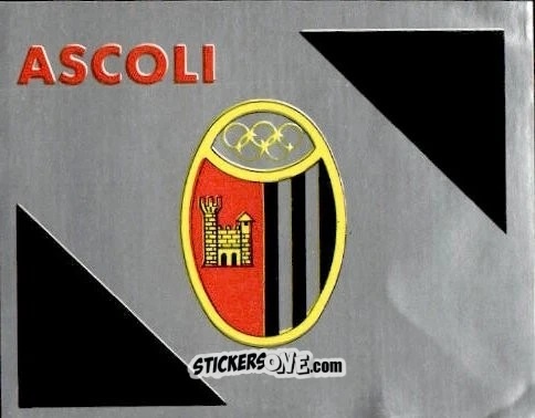 Cromo Scudetto Ascoli - Calcio Flash 1986 n. SC19 - Edizioni Flash