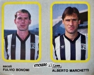 Figurina Fulvio Bonomi / Alberto Marchetti - Calcio Flash 1986 n. 321 - Edizioni Flash