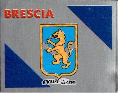 Figurina Scudetto Brescia - Calcio Flash 1986 n. SC21 - Edizioni Flash