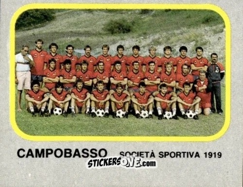 Cromo Squadra Campobasso - Calcio Flash 1986 n. 348 - Edizioni Flash