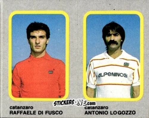 Sticker Raffaele Di Fusco / Antonio Logozzo - Calcio Flash 1986 n. 359 - Edizioni Flash