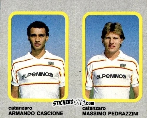 Sticker Armando Cascione / Massimo Pedrazzini - Calcio Flash 1986 n. 360 - Edizioni Flash