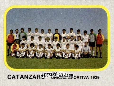 Cromo Squadra Catanzaro - Calcio Flash 1986 n. 362 - Edizioni Flash