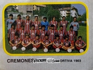 Figurina Squadra Cremonese - Calcio Flash 1986 n. 376 - Edizioni Flash