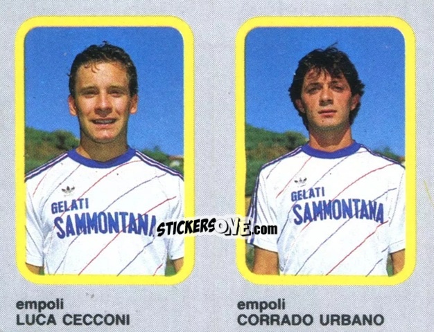 Cromo Luca Cecconi / Corrado Urbano - Calcio Flash 1986 n. 384 - Edizioni Flash